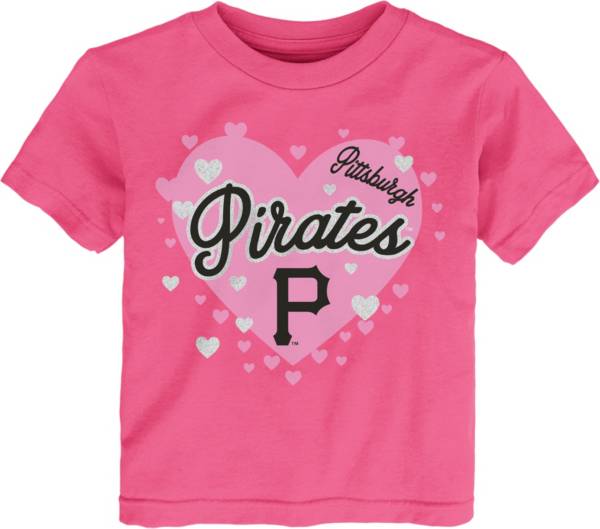 MLB Team Apparel Toddler Pittsburgh Pirates Dark Pink T-Shirt