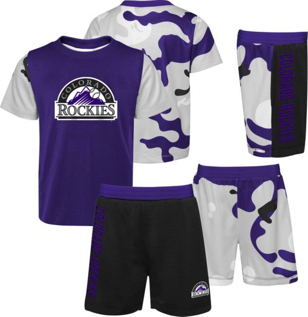MLB Team Apparel Toddler Colorado Rockies Purple Pinch Hit 2-Piece Set product image
