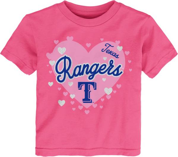 MLB Team Apparel Toddler Texas Rangers Dark Pink T-Shirt
