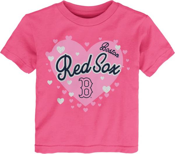MLB Team Apparel Toddler Boston Red Sox Dark Pink T-Shirt