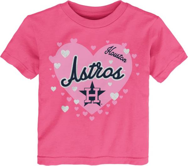 MLB Team Apparel Toddler Houston Astros Dark Pink T-Shirt