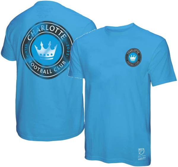 Mitchell & Ness Charlotte FC Double Hit Aqua T-Shirt