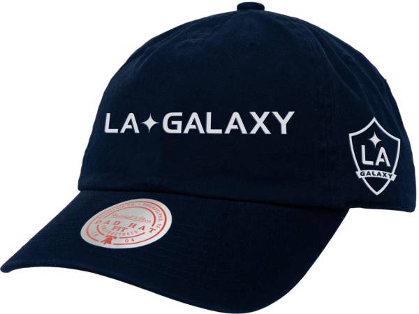 Mitchell & Ness Los Angeles Galaxy 2-Logo Navy Dad Hat