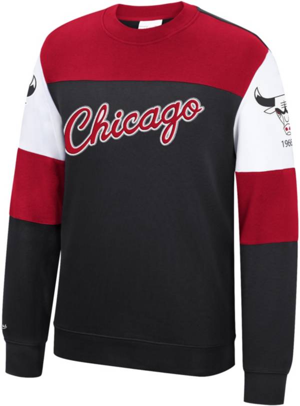 Mitchell & Ness Men's Chicago Bulls Red Fleece Crewneck