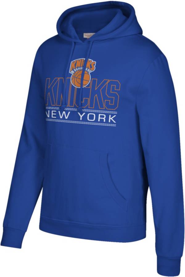 Mitchell & Ness Men's New York Knicks Royal Blocked Shot Fleece Hoodie