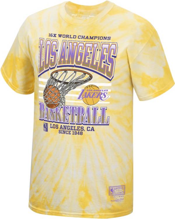 Mitchell & Ness Men's Los Angeles Lakers 16X Champs Gold T-Shirt product image