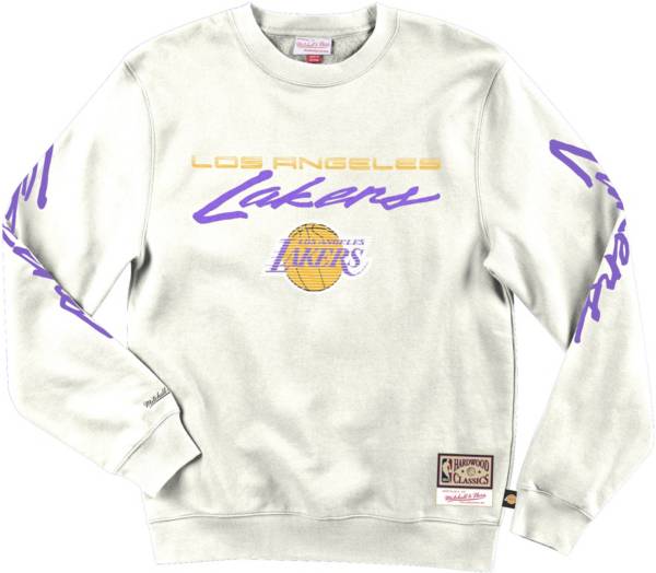 Mitchell & Ness Men's Los Angeles Lakers White Fleece Hoodie