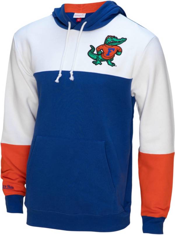 Mitchell & Ness Men's Florida Gators White/Blue Fusion Fleece 2.0 Hoodie product image