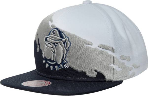 Mitchell & Ness Men's Georgetown Hoyas Blue Paint Brush Adjustable Snapback Hat