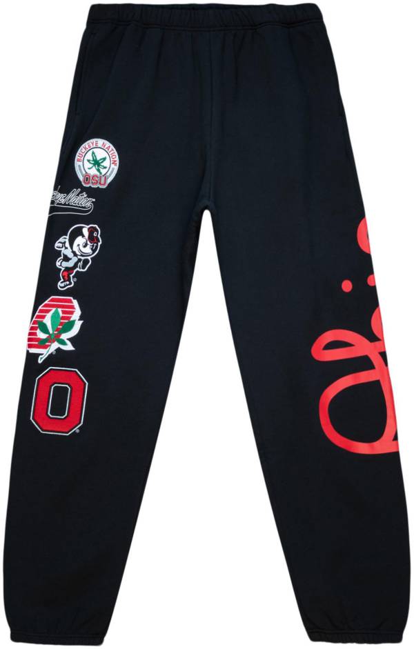 Mitchell & Ness Men's Ohio State Buckeyes Black Champ City Fleece Joggers