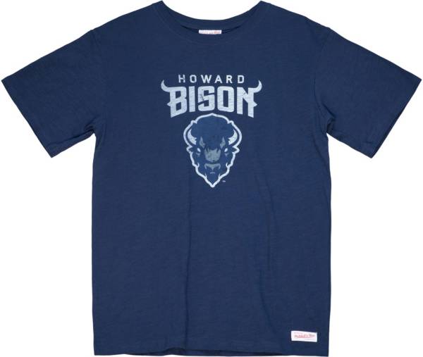 Mitchell & Ness Men's Howard Bison Blue Legendary Color Blocked T-Shirt