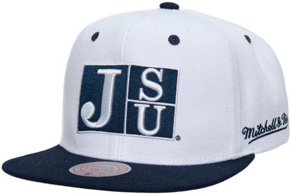 Mitchell & Ness Men's Jackson State Tigers White Dropback Adjustable Snapback Hat