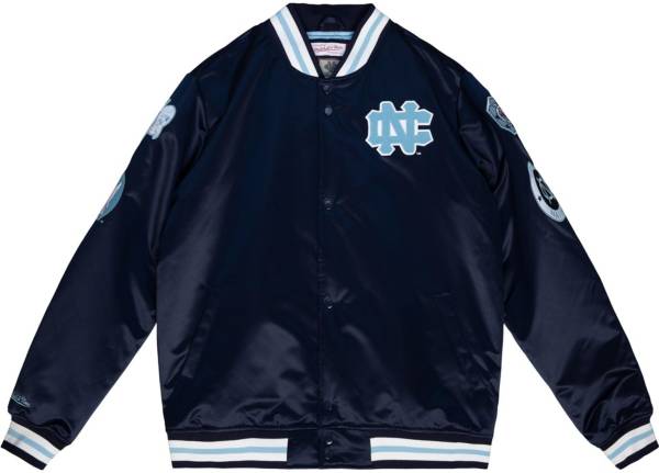 Mitchell & Ness Men's North Carolina Tar Heels Navy Champ City Satin Jacket