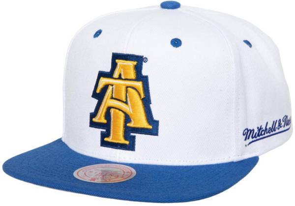 Mitchell & Ness Men's North Carolina A&T Aggies White Dropback Adjustable Snapback Hat