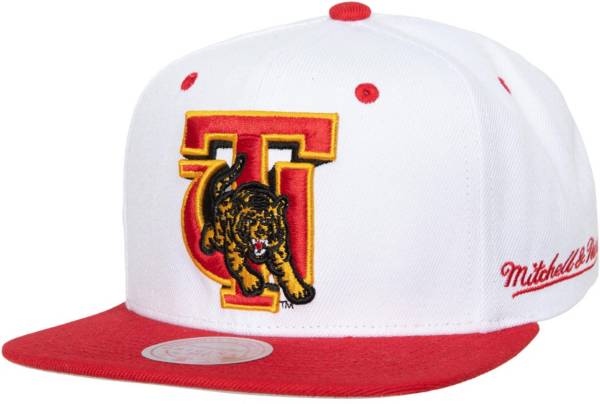 Mitchell & Ness Men's Tuskegee Golden Tigers White Dropback Adjustable Snapback Hat