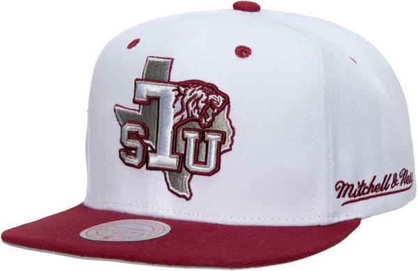 Mitchell & Ness Men's Texas Southern Tigers White Dropback Adjustable Snapback Hat