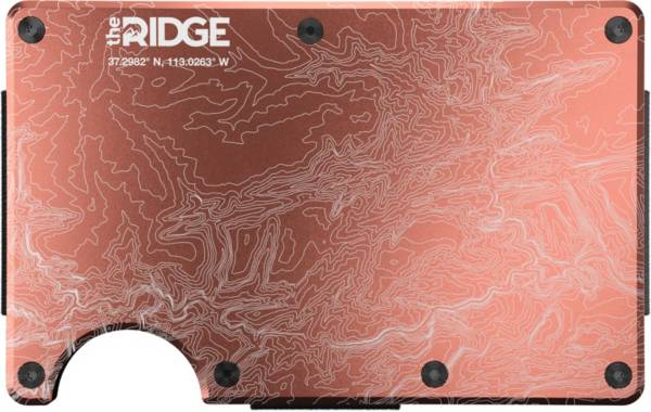 Ridge Wallet Topographic Narrows Wallet with Cash Strap and Money Clip product image