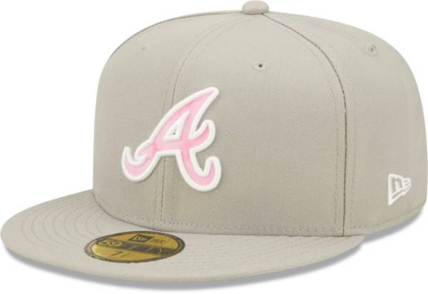New Era Men's Mother's Day '22 Atlanta Braves Grey 59Fifty Fitted Hat