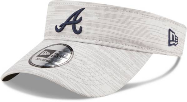 New Era Men's Atlanta Braves Gray Distinct Adjustable Visor