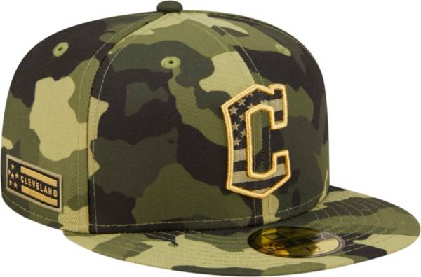 New Era Men's Armed Forces Day 2022 Cleveland Guardians Camo 59Fifty City Fitted Hat