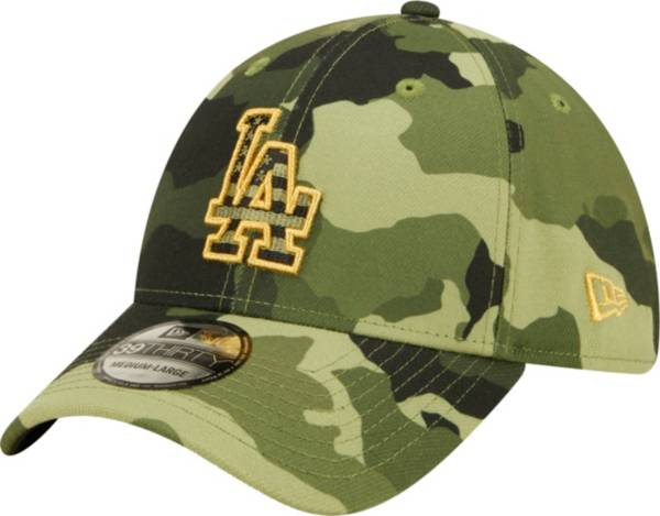 New Era Men's Armed Forces Day 2022 Los Angeles Dodgers Camo 39Thirty Stretch Fit Hat