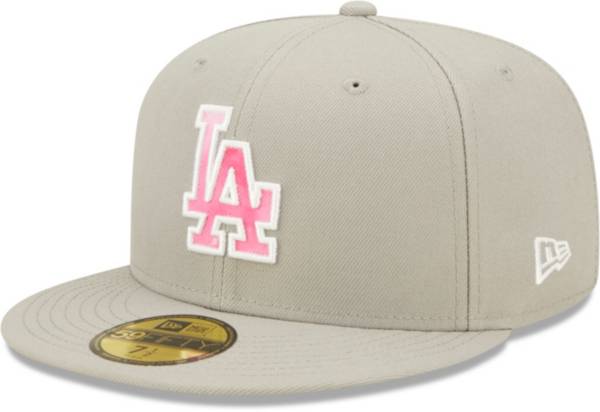 New Era Men's Mother's Day '22 Los Angeles Dodgers Grey 59Fifty Fitted Hat