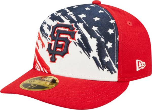 New Era Men's Fourth of July '22 San Francisco Giants Red 59Fifty Low Profile Fitted Hat