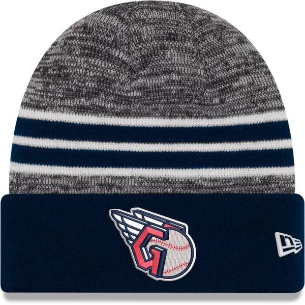 New Era Men's Cleveland Guardians Navy Marl Knit Beanie