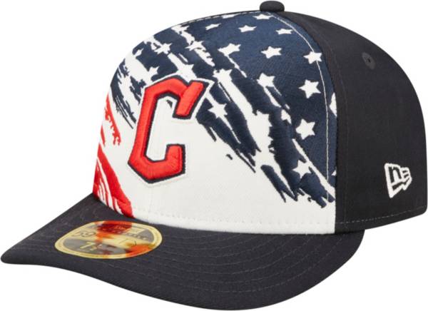 New Era Men's Fourth of July '22 Cleveland Guardians Navy 59Fifty Low Profile Fitted Hat