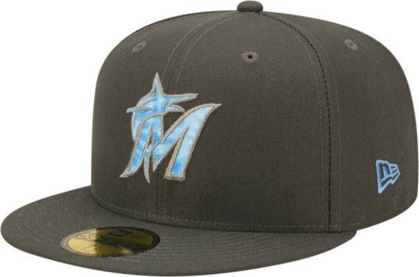 New Era Men's Father's Day '22 Miami Marlins Dark Gray 59Fifty Fitted Hat