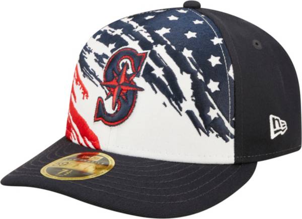 New Era Men's Fourth of July '22 Seattle Mariners Navy 59Fifty Low Profile Fitted Hat