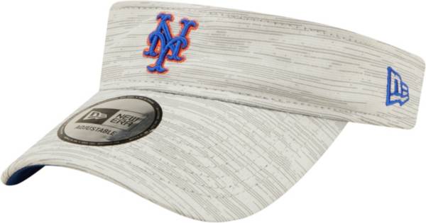 New Era Men's New York Mets Gray Distinct Adjustable Visor