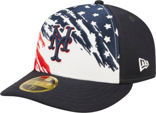 New Era Men's Fourth Of July '22 New York Mets Navy 59Fifty Low Profile Fitted Hat