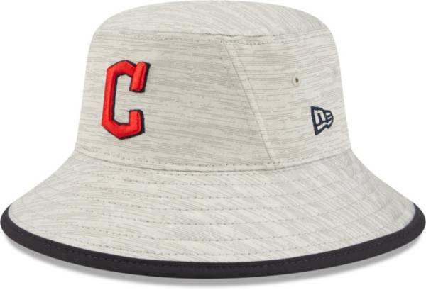 New Era Men's Cleveland Guardians Gray Distinct Bucket Hat