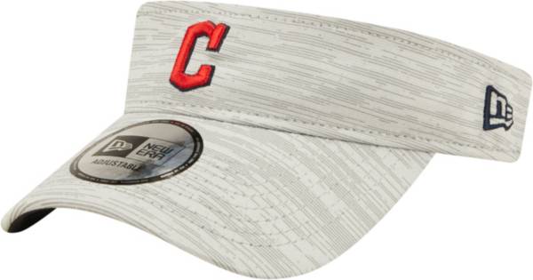 New Era Men's Cleveland Guardians Gray Distinct Adjustable Visor
