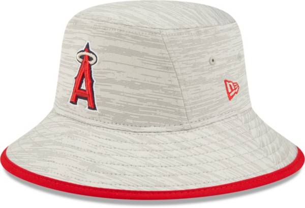 New Era Men's Los Angeles Angels Gray Distinct Bucket Hat