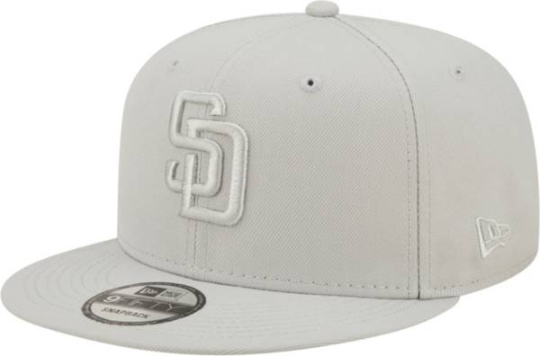 New Era Men's San Diego Padres Gray 9Fifty Adjustable Snapback Hat