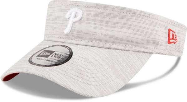 New Era Men's Philadelphia Phillies Gray Distinct Adjustable Visor
