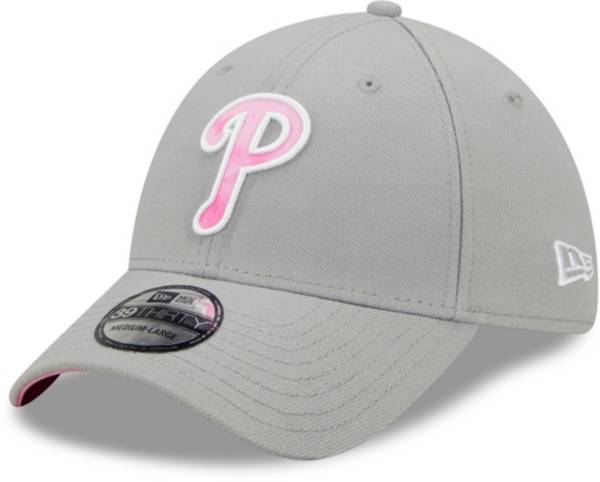 New Era Men's Mother's Day '22 Philadelphia Phillies Grey 39Thirty Stretch Fit Hat