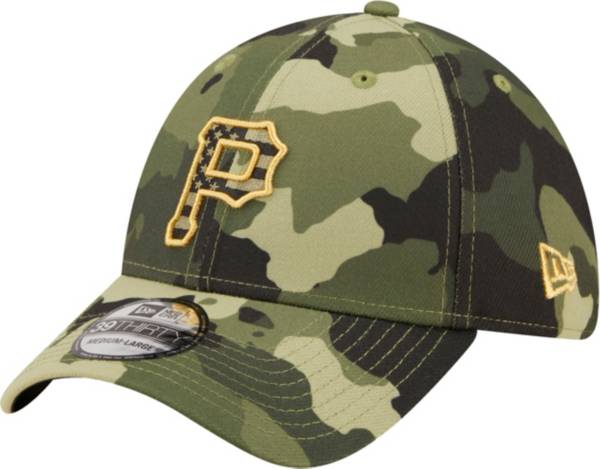 New Era Men's Armed Forces Day 2022 Pittsburgh Pirates Camo 39Thirty Stretch Fit Hat