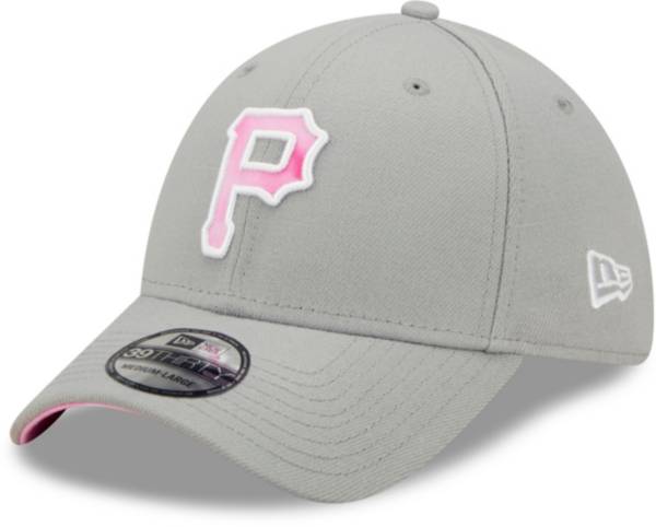 New Era Men's Mother's Day '22 Pittsburgh Pirates Grey 39Thirty Stretch Fit Hat