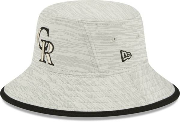 New Era Men's Colorado Rockies Gray Distinct Bucket Hat