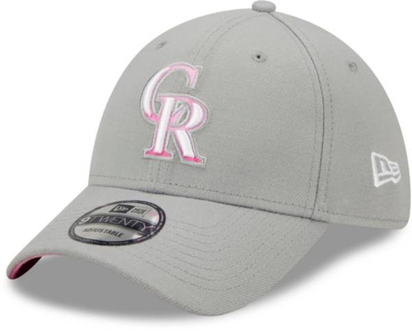 New Era Men's Mother's Day '22 Colorado Rockies Grey 39Thirty Stretch Fit Hat