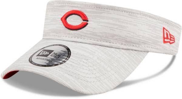 New Era Men's Cincinnati Reds Gray Distinct Adjustable Visor