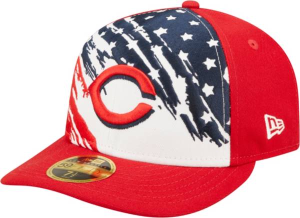 New Era Men's Fourth of July '22 Cincinnati Reds Red 59Fifty Low Profile Fitted Hat