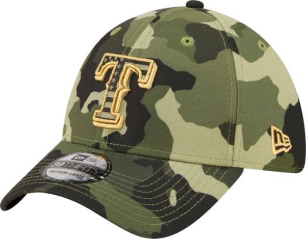 New Era Men's Armed Forces Day 2022 Texas Rangers Camo 39Thirty Stretch Fit Hat
