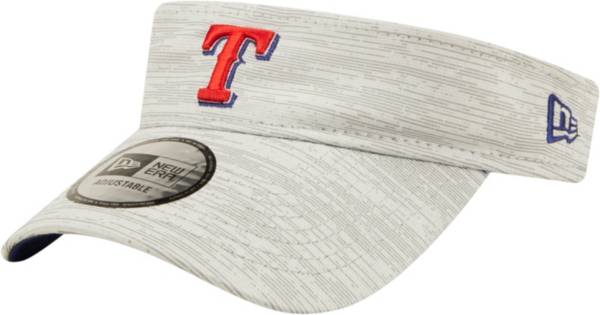 New Era Men's Texas Rangers Gray Distinct Adjustable Visor