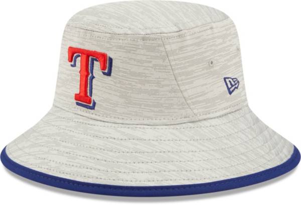 New Era Men's Texas Rangers Gray Distinct Bucket Hat