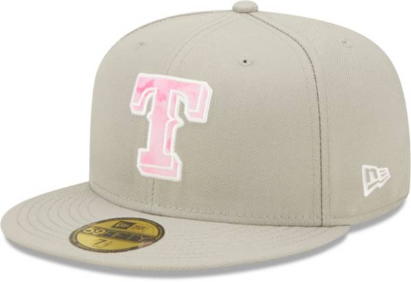 New Era Men's Mother's Day '22 Texas Rangers Grey 59Fifty Fitted Hat