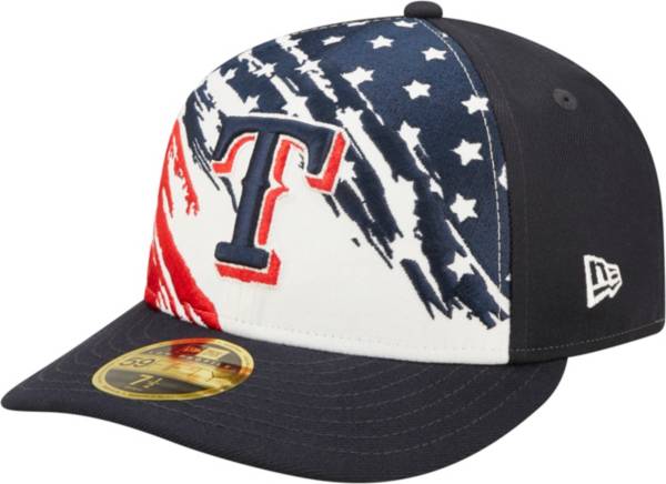New Era Men's Fourth of July '22 Texas Rangers Navy 59Fifty Low Profile Fitted Hat